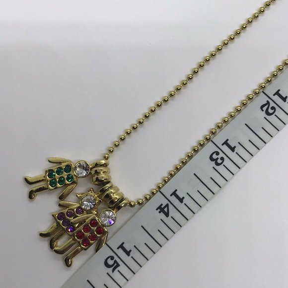 Girl and boys GSC pendants Long Ball chain necklace 29 Inches Red Green Purple - Picture 9 of 12